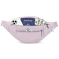 MAXTOP Large Crossbody Fanny Pack with 4-Zipper Pockets,Gifts for Enjoy Sports Festival Workout Traveling Running Casual Hands-Free Wallets Waist Pack Phone Bag Carrying All Phones - color: Lavender Purple, style: Large Fanny Pack(4 Zipper Pockets)
