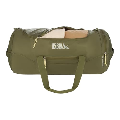 Eddie Bauer Stowaway Packable Duffel Bag | Travel | Foldable | Lightweight | Durable | Ripstop Polyester - color: Irish Green