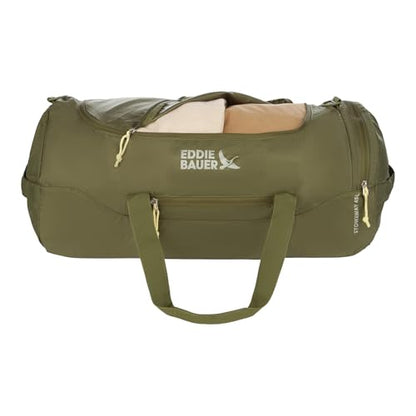 Eddie Bauer Stowaway Packable Duffel Bag | Travel | Foldable | Lightweight | Durable | Ripstop Polyester - color: Irish Green