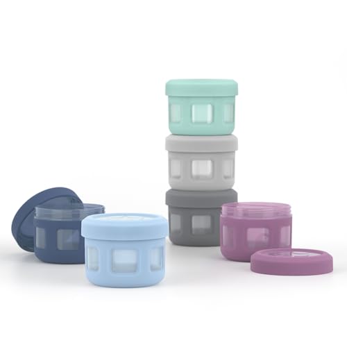 Ello Reusable Condiment Containers with Screw-on Leak Proof Lid | Perfect for Salad Dressing Sauce Dips Lunchbox Picnic Travel Bento Box | BPA-Free | Dishwasher Safe - color: Sugar Rush