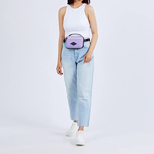 Sherpani Hyk, Small Sling Bag, 1L Belt Bag, Lightweight Travel Fanny Pack, Sling Crossbody Purse with RFID Blocking - color: Lavender