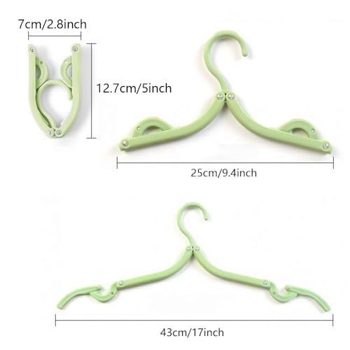 18pcs Travel Folding Hanger Household Multifunctional Portable Hanger