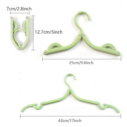 18pcs Travel Folding Hanger Household Multifunctional Portable Hanger