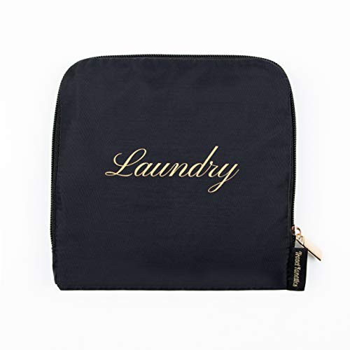 Travel Fanatics Laundry Bag for Dirty Clothes - Foldable Travel Laundry Bag for Suitcase, Hotels, Airbnbs, Cruises and Road Trips - Black - color: Black Laundry