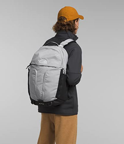 THE NORTH FACE Surge Commuter Laptop Backpack | Daypack With Water Repellent Finish, 16" Laptop Sleeve, Reflective Details - color: Meld Grey Dark Heather/Tnf Black, size: One Size