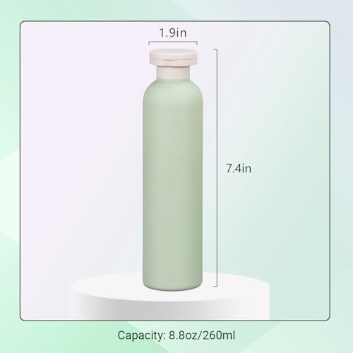 Travel Shampoo Bottle, Empty Plastic Squeeze Bottles 8.8oz with Flip Cap, Lotion Container for Toiletries Travel Size Shampoo and Conditioner - color: Blue+Green+Pink, size: 8.8 oz