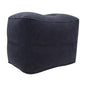 Foot Rest Pillow Inflatable Two Layer Single Air Valve PVC Flocking Portable Reducing Fatigue Airplane Foot Pillow for Office Home Travel (Dark Blue) - color: Dark Blue