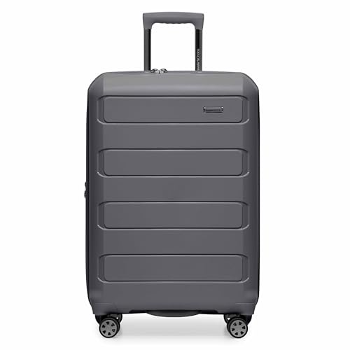 Traveler's Choice Pagosa Hardshell Expandable Luggage with Spinner Wheels, Gray, 3-Piece Set (22/27/30) - color: Gray, size: 3-Piece Set (22/27/30)