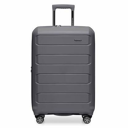 Traveler's Choice Pagosa Hardshell Expandable Luggage with Spinner Wheels, Gray, 3-Piece Set (22/27/30) - color: Gray, size: 3-Piece Set (22/27/30)