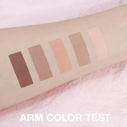 Matte Eyeshadow Palette, Nude Neutral Brown Eye Shadow, Beige Taupe Coffee Eyeshadow, Soft Blendable Natural Makeup, Long Lasting Waterproof Eyeshadow for Daily Office Smokey Look, Sombra de Ojos 01 - color: B01