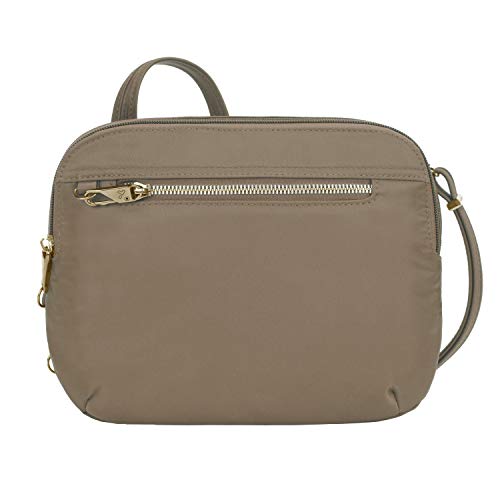 Travelon Women's Anti-theft Tailored East/West Organizer Chrossbody - color: Sable