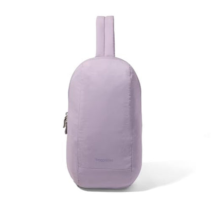 Baggallini Swift Sling - Lightweight 7.25"x 12.5" Crossbody Sling Backpack with Convertible - color: B-lite Lilac