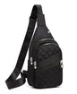 AOSTIHOT Crossbody Small Sling Backpack Sling Bag for Women, Chest Bag Daypack Crossbody for Travel Sport Running Hiking Dark Black - color: Dark Black