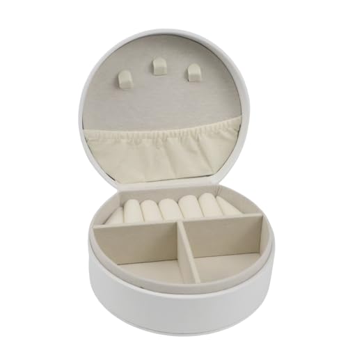 Travel Jewelry Case,Personalized Jewelry Box,Elegant Half-Moon Design with Personalized Golden Initial Case,Personalized Gifts for Women,Jewelry organizer;Personalized Gifts for Women or Friends(D) - style: D