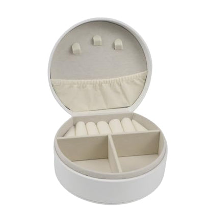 Travel Jewelry Case,Personalized Jewelry Box,Elegant Half-Moon Design with Personalized Golden Initial Case,Personalized Gifts for Women,Jewelry organizer;Personalized Gifts for Women or Friends(D) - style: D