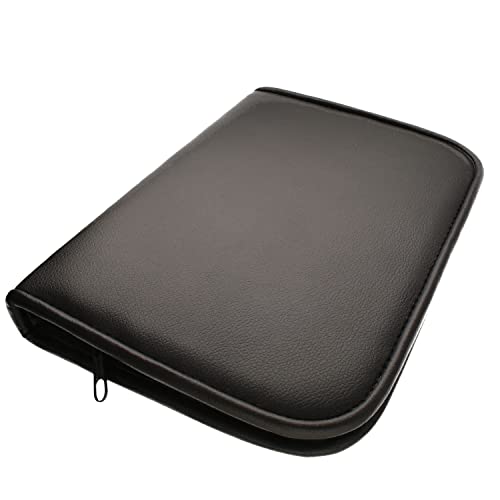 The Beadsmith Zippered Tool Pouch – 9” x 6.5” x 1.25” – 9 Bands – Made of Black Leatherette Material – Use to Store and Transport Craft Pliers and Tools - color: Black, size: 9 Bands - Black