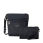 Baggallini Pocket Crossbody Bags for Women 8x8 Small Lightweight Durable Water-resistant Travel Purse W/Rfid - color: French Navy