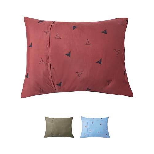 Teton Sports Camp Pillow; Great for Travel, Camping and Backpacking; Washable, Redwood - color: Redwood/Charcoal