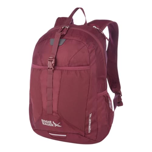 Eddie Bauer Stowaway Packable Backpack | Travel | Outdoor | Lightweight | Foldable | Durable | Ripstop Polyester | 30L - Black Cherry - color: Black Cherry, size: 30L