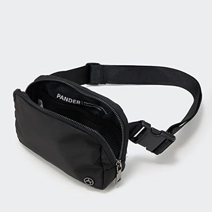Pander Cross Body Fanny Pack for Women, Fashion Waist Packs, Crossbody Bags, Belt Bag with Adjustable Strap (Black) - color: Black
