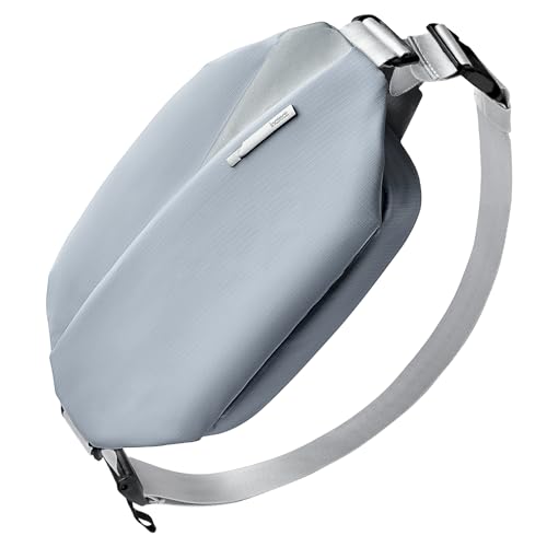 Inateck Sling Bag X, Multi-pocket Crossbody Shoulder Chest Bag with Adjustable Shoulder Strap, Water-resistant Waist Fanny Pack for Men, Women, Travel, Daily Use, Cycling, Hiking, Gray Blue, Large - color: Gray Blue, size: Large