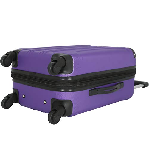 Travelers Club Chicago Hardside Expandable Spinner Luggage, Purple, 22" Carry-On - color: Purple, size: 22" Carry-On