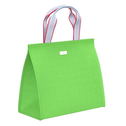 SCOUT Cold Shoulder Cooler Tote - Versatile Two in One Design, Zip-Top Tote Plus Removable Insulated Liner, Perfect for Beach, Pool, Travel - color: Grass