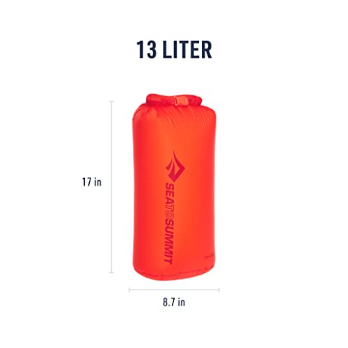 Sea to Summit Ultra-Sil Dry Bag, Ultralight Waterproof Dry Storage - color: Spicy Orange, style: 13 Liter