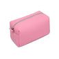 PU leather Organizer Bag Lightweight Cosmetic Bag with Ring Clasp Perfect Travel Makeup Bag for Women (Azalea Pink/PU) - color: Azalea Pink/PU