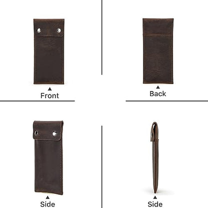 Personalized Custom Genuine Leather Watch Case,Simple Watch Bracelet Storage Bag,Portable Travel Watch Pouch (01 Coffee) - color: 01 Coffee