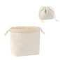 RSRSLEII Quilted Cotton Coquette Drawstring Makeup bag, Coastal Granddaughter Aesthetic Cosmetic Bag, Cute Seashell Portable Travel Toiletry Pouch (Drawstring White) - color: Drawstring White
