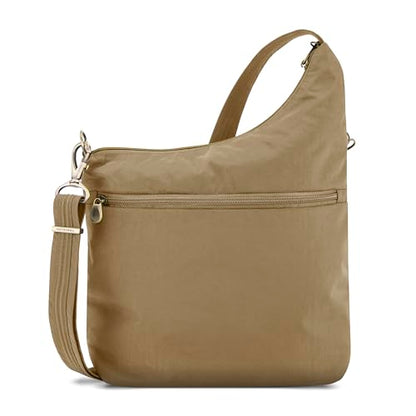 Travelon Anti-Theft Signature 3 Compartment Crossbody Bag - color: Latte
