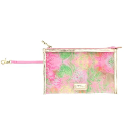 Lilly Pulitzer Beach and Picnic Cooler, Insulated Bag with Adjustable Shoulder Strap and Zipper, Soft Cooler - color: Tropical Oasis