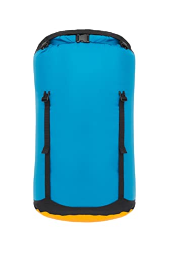 Sea to Summit eVac Compression Dry Bag, Waterproof Compression Sack, 35 Liter, Turkish Tile Blue - color: Turkish Tile Blue, style: 35 Liter