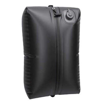 Naroote 20L Reusable Travel Vacuum Bag, Built in Pump Rechargeable Folding Compression Bag, Luggage Space Saver Packing Tool, Ideal for Camping Carry On Suitcases Backpack Seal (Black Grid) - color: Black Grid
