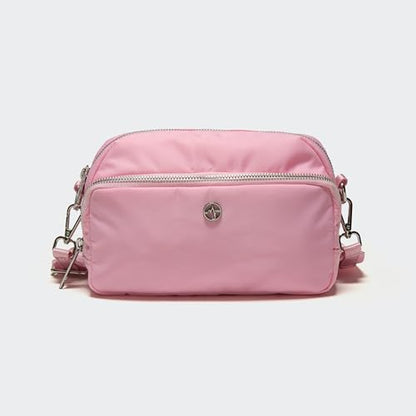 Pander Crossbody Sling Bag – Everyday Purse with Adjustable Strap, Perfect for Travel, Errands, and Daily Use - color: Cherry Pink