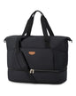 Missnine Weekender Bag for Women, Foldie Travel Bag Expandable with Shoes Compartment Travel Duffel 50L Carry on Overnight Gym - color: Black, size: Basic (1 Pc)
