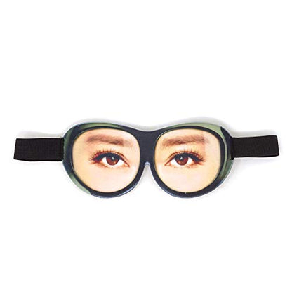 Honbay 3D Funny Eyeshade Soft Sleep Eye Mask with Adjustable Head Strap for Travel, Game, Party, Rest, Sleeping (Woman) - style: Woman