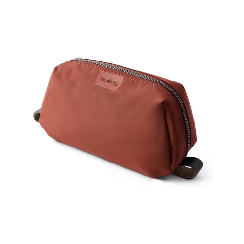 Bellroy Toiletry Kit (Unisex Toiletry Bag, Zipper Closure, Water-Resistant Lining, Toothbrush Sleeve with Magnetic Closure, Internal Mesh Pocket Organization) -Bronze - color: Clay