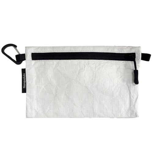 DIY Customizable Passport Holder, Ultralight Water-Resistant Travel Wallet with YKK Zipper, Paper-Like Material, Travel Organizer, Portable Money Pouch for Credit Cards, ID, Cash, Small Items - color: White for DIY, size: L(7.1" x 4.7")