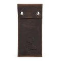 Personalized Custom Genuine Leather Watch Case,Simple Watch Bracelet Storage Bag,Portable Travel Watch Pouch (01 Coffee) - color: 01 Coffee