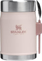 STANLEY Classic Food Jar and Spork | Vacuum Insulated Food Container | Wide Mouth Screw On Lid | Packable for Travel | Stainless Steel with Leakproof Lid | BPA-Free - color: Rose Quartz