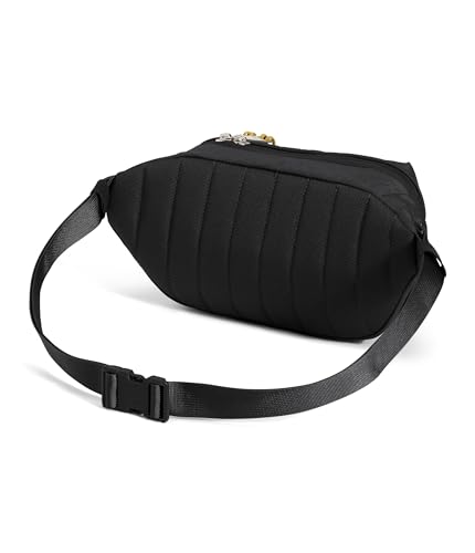 THE NORTH FACE Berkeley Lumbar Bag | Water-repellent Fanny Pack for Men & Women, External Pocket & Adjustable Strap - color: TNF Black/Mineral Gold-NPF