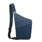 Anti Theft Travel Bag, One Shoulder Large Capacity Cross-body Bag Chest Fashion Lightweight Sling Bags for Travel Sports - color: Blue, style: Left Shoulder