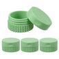 uxcell 4pcs Travel Containers for Toiletries, 0.68oz 20ml Small Silicone Cream Jars Leak-proof Travel Essentials with Lid for Cosmetic Body Skin Cream, Grass Green - color: Grass Green