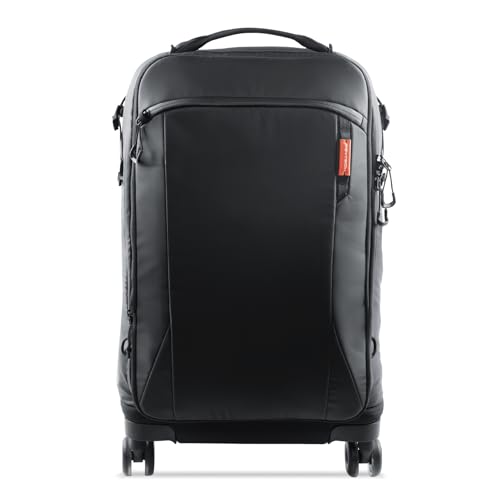 PGYTECH 2-in-1 Roller Camera Backpack, DSLR/SLR/Mirrorless Bag for Travel Photographers, Rolling Luggage with Tripod & Removable Modular & Rain Cover, Compatible with Canon, Nikon, Sony