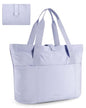 BAGSMART Tote Bag for Women, Foldable Tote Bag With Zipper Travel Shoulder Bag Handbag for Work - color: Haze Blue