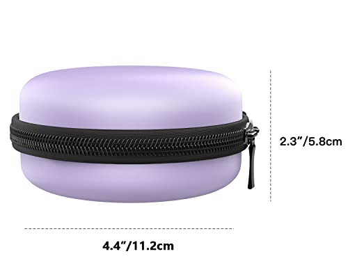 MoKo Travel Case Compatible with Apple Watch Series 11/10/9/8/7/6/5/4/3/2/1/SE3/SE2/SE,Portable Protective Storage Bag Fit iWatch Stand and Airpods 2 & 1 Charging Case Station Dock,Taro Purple - color: Taro Purple