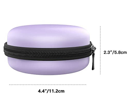 MoKo Travel Case Compatible with Apple Watch Series 11/10/9/8/7/6/5/4/3/2/1/SE3/SE2/SE,Portable Protective Storage Bag Fit iWatch Stand and Airpods 2 & 1 Charging Case Station Dock,Taro Purple - color: Taro Purple