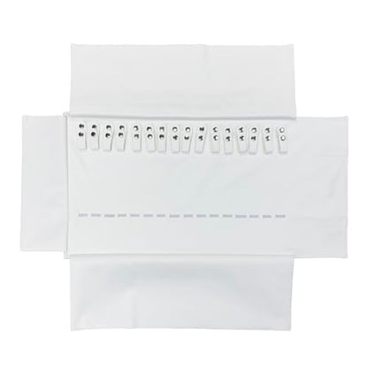 UnionPlus Travel Jewelry Roll, Faux Leather Necklaces Organizer Bag, Elastic Band and Anti-winding, White - color: Leather White, size: Medium